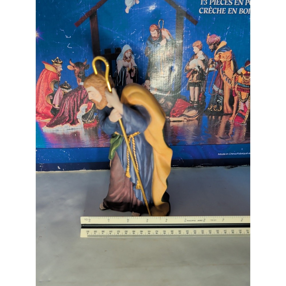 Joseph with Gold Staff Replacement Piece Kirkland 13 Piece Nativity Set 75177